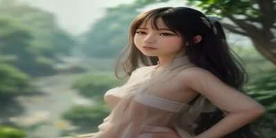 户外草坪音乐节现场，蓝天白云下观众席地而坐，舞台灯光在夕阳中格外绚烂，自由开放的氛围